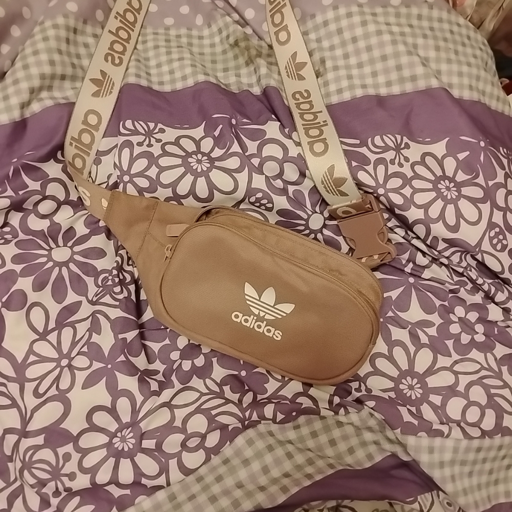 Adidas purple fanny pack